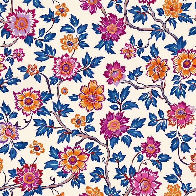 Boho floral background