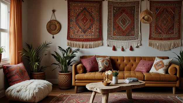 Photo boho style home interiors