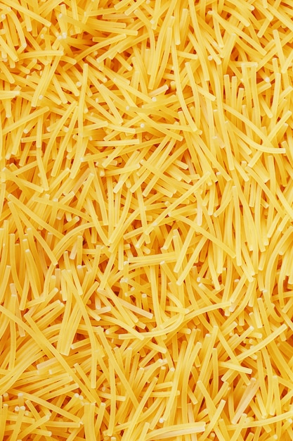 boiled egg noodles pasta, top view. Close-up