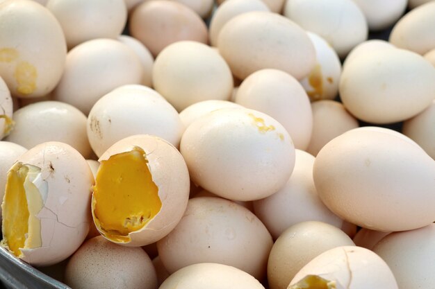 Boiled egg at street food