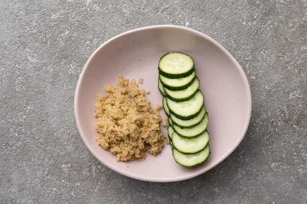 Boiled Quinoa and vegetables