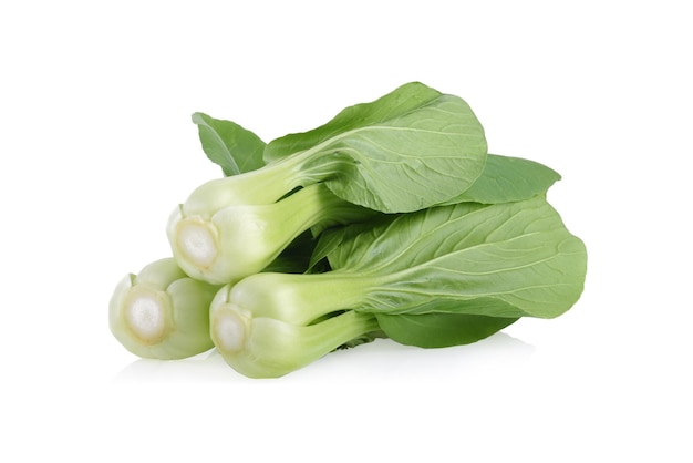 Bok choy vegetable isolated on the white background