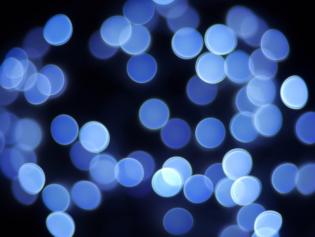 bokeh abstract background with blue bubble light color