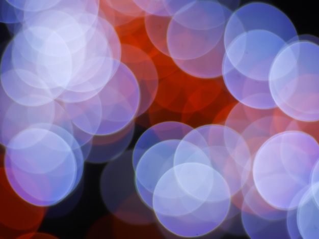 bokeh abstract background with red and blue light color