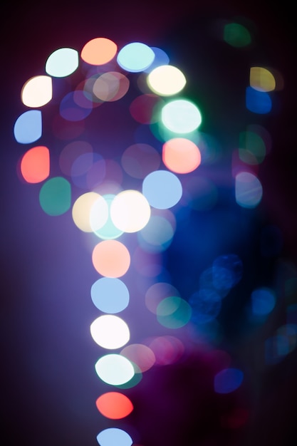 Photo bokeh blurred background glowing balloons