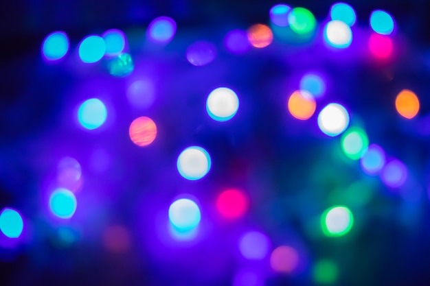 Bokeh of Christmas tree with lights for background abstract.