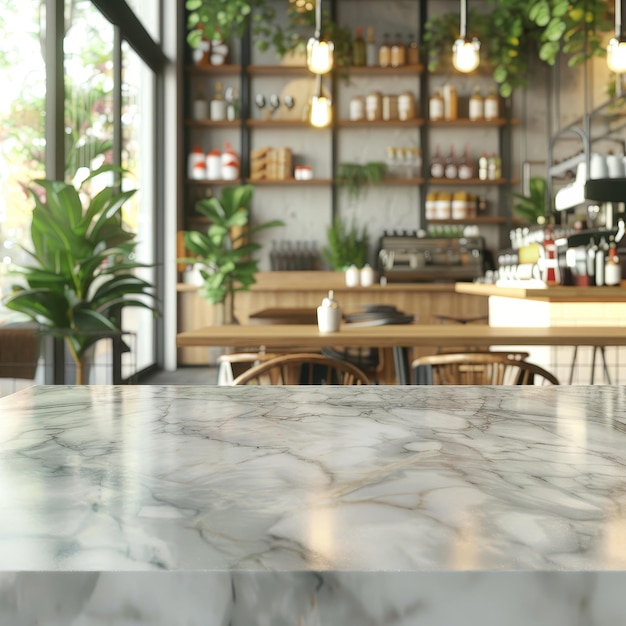 Bokeh effect in an office interior with marble stone tabletop for product display Concept Bokeh Effect Office Interior Marble Stone Tabletop Product Display Photography