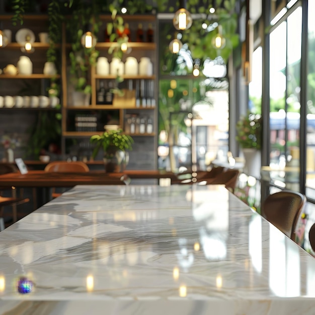 Bokeh effect in an office interior with marble stone tabletop for product display Concept Bokeh Effect Office Interior Marble Stone Tabletop Product Display Photography