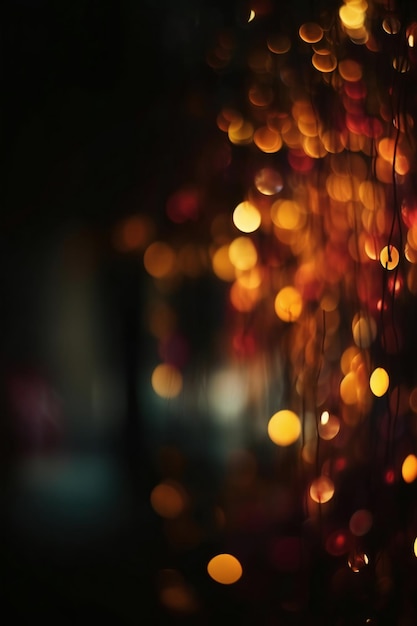 bokeh golden lights sparkles and shimming lights for background holiday background