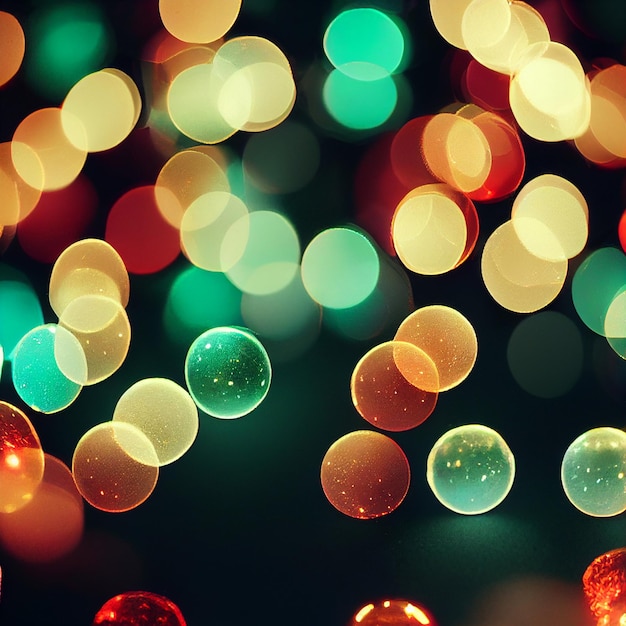 Bokeh lights background effect blurred wallpaper christmas lights out of focus