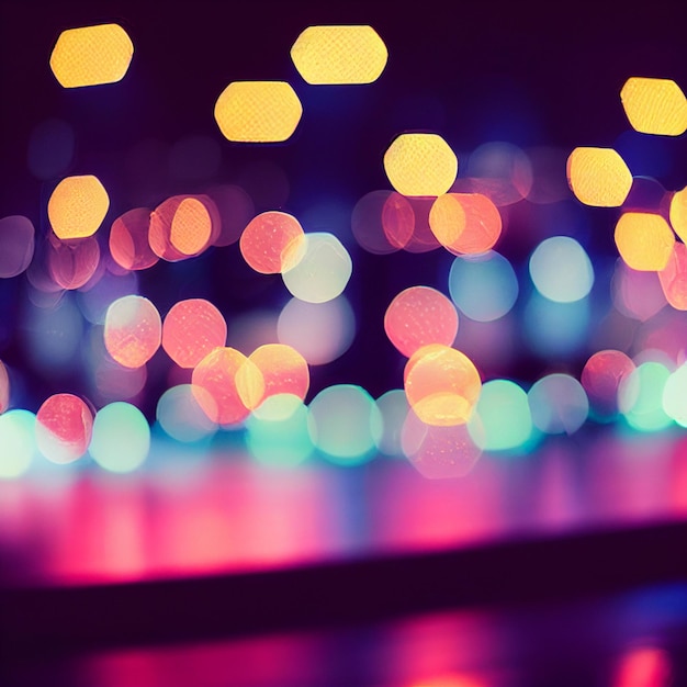 Bokeh lights background effect blurred wallpaper christmas lights out of focus