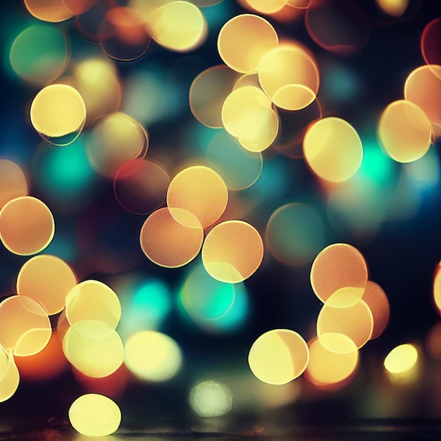 Bokeh lights background effect blurred wallpaper christmas lights out of focus