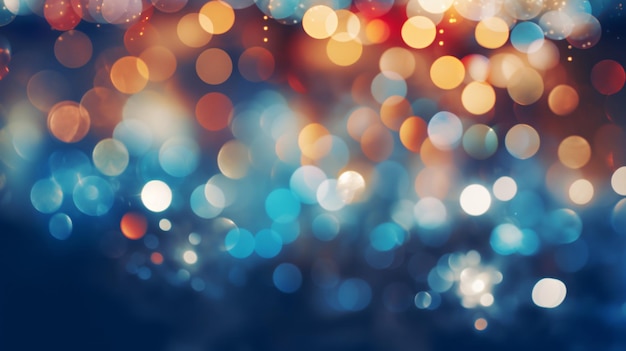 Bokeh lights background effect blurred wallpaper