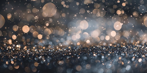 Photo bokeh lights bring a festive and joyous ambiance radiating elegance warmth and splendor