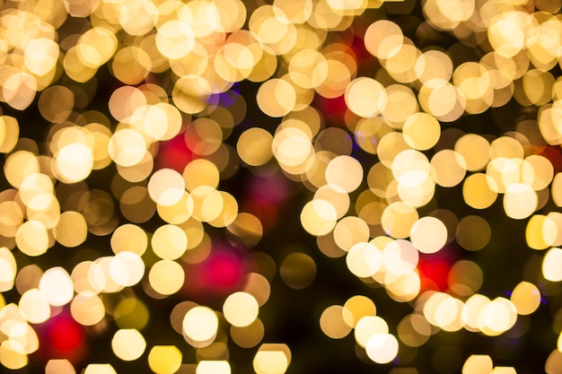 Photo bokeh lights christmas background.