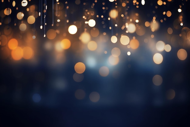 Bokeh lights effect design on dark background