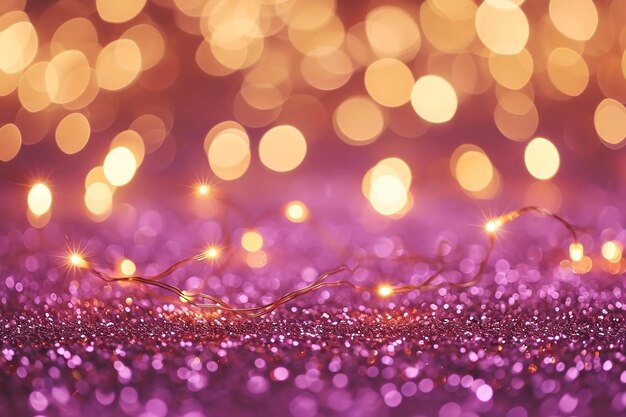 Bokeh lights and glitter background