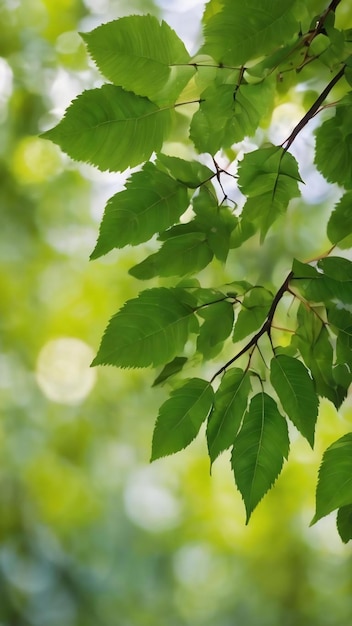 Bokeh of tree leaves for nature background and save green conceptsoft and blur out of foc