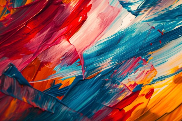 Bold brushstroke chaos an energetic abstract background with bold and chaotic brushstrokes