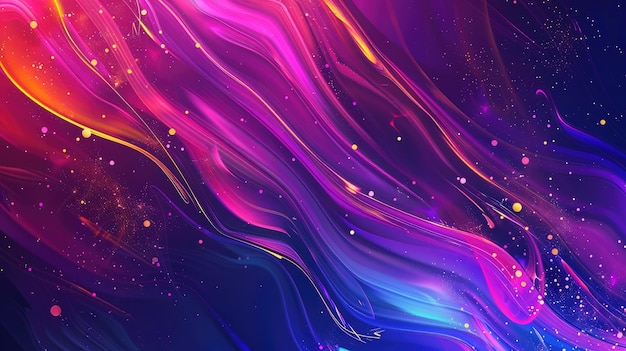 Bold and energetic abstract background with splashes of neon colors and dynamic lines