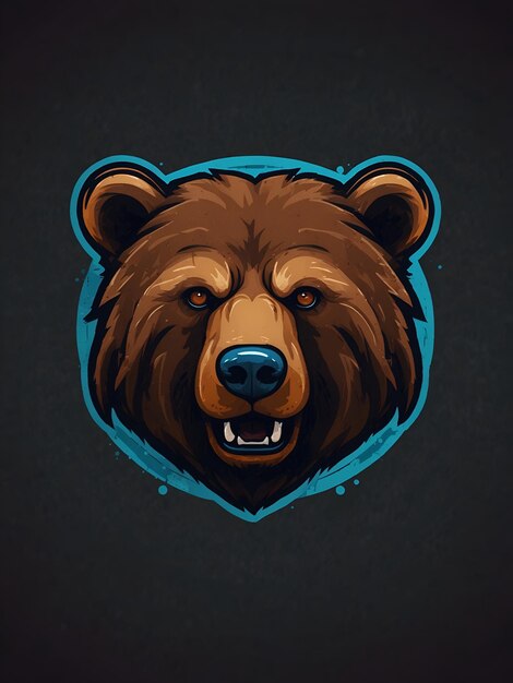 Bold ESports Logo for a Basketball Team Featuring a Bear