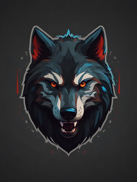 Bold ESports Logo Featuring a Wolf