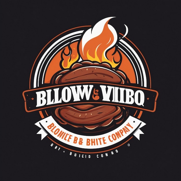 Bold and Modern Logo for Blow White BBQ Company