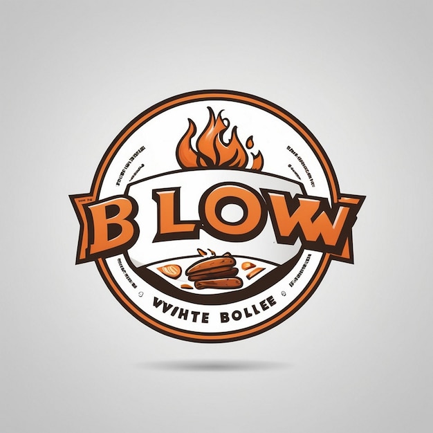 Bold and Modern Logo for Blow White BBQ Company