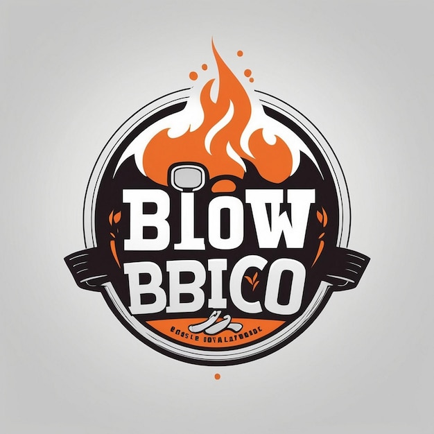 Bold and Modern Logo for Blow White BBQ Company