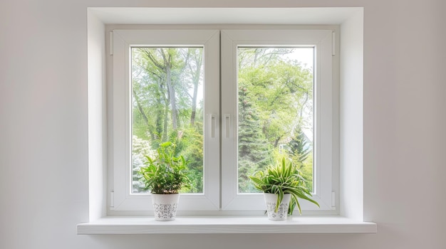 bold new window freshly painted in pristine white