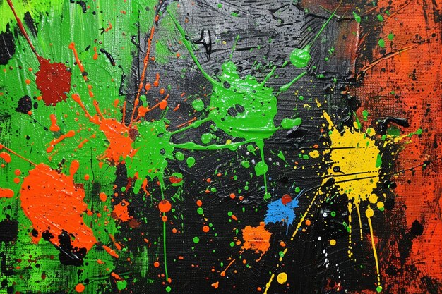 Bold Paint Splatter Pattern Artistic Brushstroke Texture