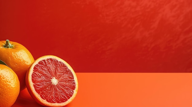 Photo bold red orange background