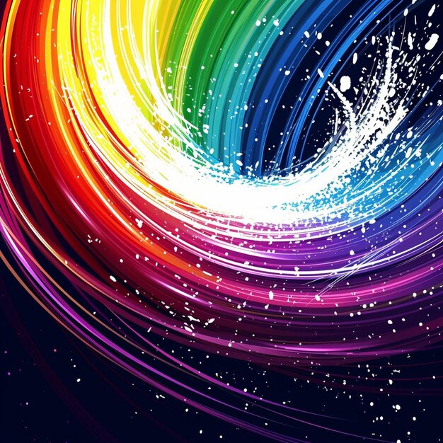 Bold Spectrum Splash Colorful Background Image