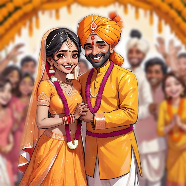 Bollywood Bliss A Colorful Journey through Love and Laughter An Indian Wedding and Haldi