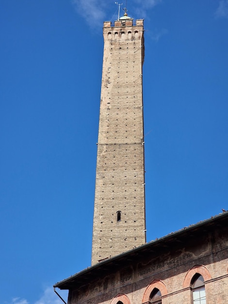 Bologna italy medieval towers view