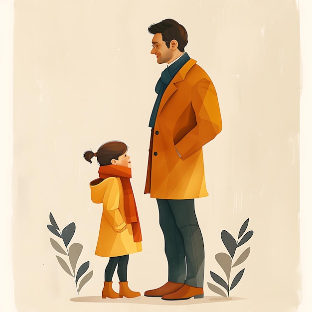 Bonds of Fatherhood A Poster Celebrating Relationships of Confidence Guidance and Love