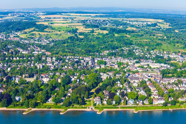 Bonn suburb aerial view Germany