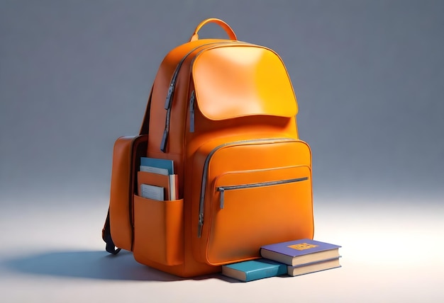 a book bag with a book on it and a book on the top