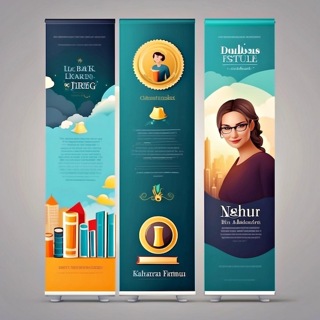 Photo book banner template