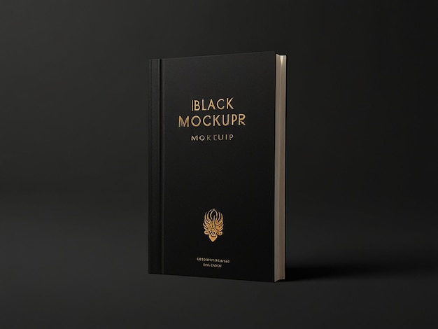 Photo book black mockup 4k