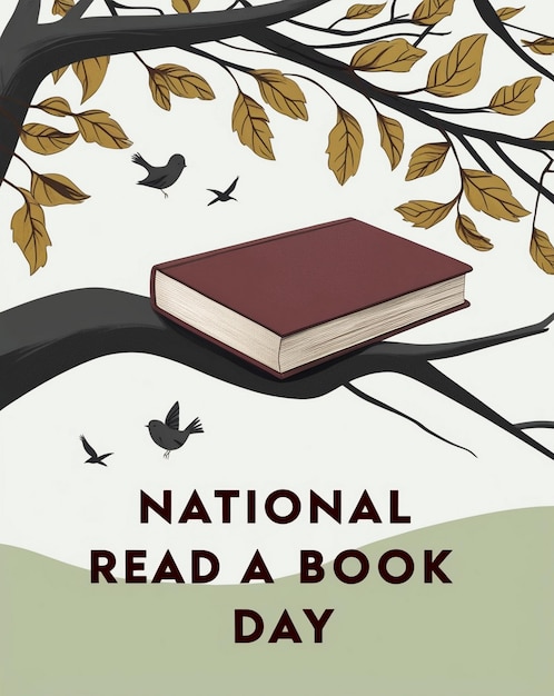 Photo a book called national a book a day