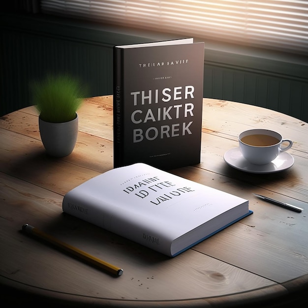 A book called trivet borower borown sits on a table next to a cup of coffee.