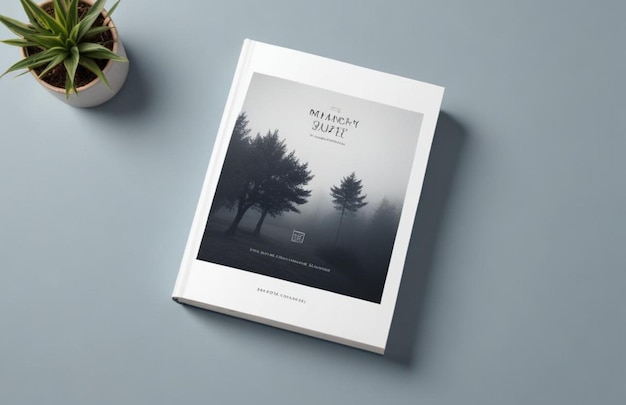 Book Cover Mockup with Editable Background