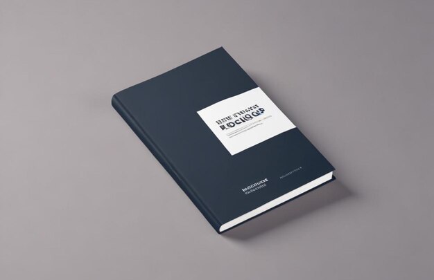 Book Cover Mockup with Editable Background