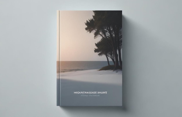 Book Cover Mockup with Editable Background