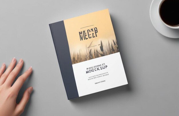 Book Cover Mockup with Editable Background