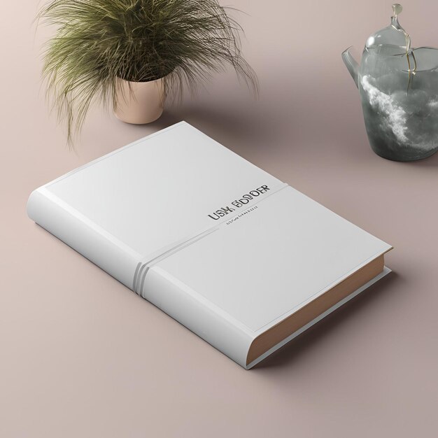 Photo book cover mockup