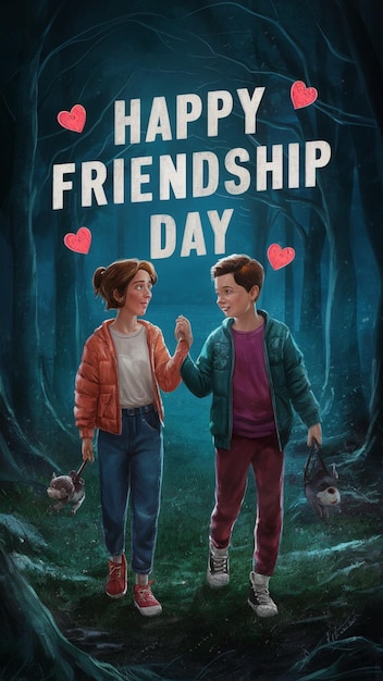 a book cover for a movie called friendship day