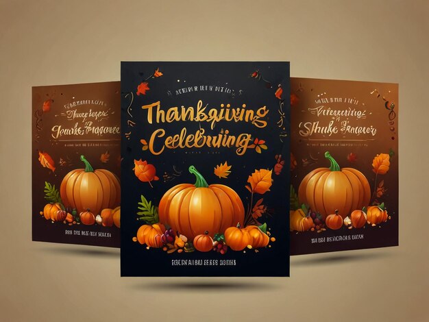 a book cover for thanksgiving is shown with pumpkins on it