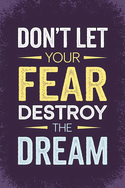 Photo a book cover that says  let your fear the dream